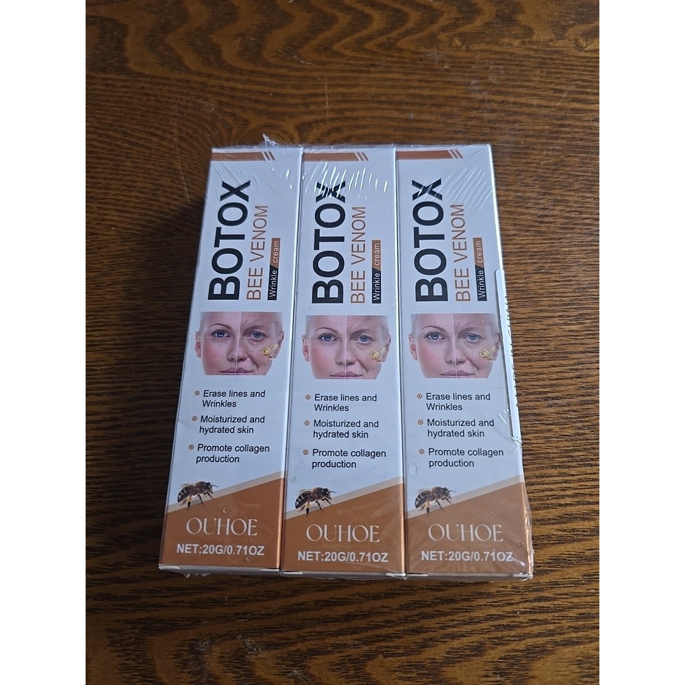 3 Pcs Bee Venom Wrinkle Cream, Bee Venom Anti-Wrinkle Firming Cream, Bee Venom M